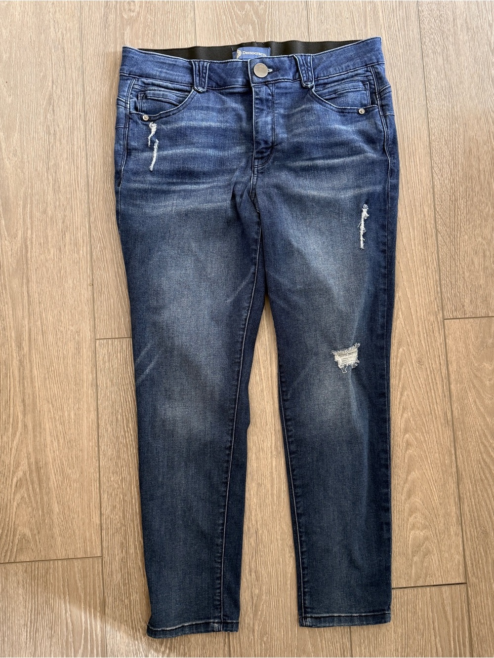 Democracy Women's Blue Ab Solution Skinny Ankle Jeans sz 10 for women